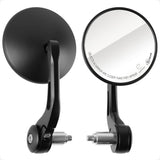 1 x RAW Customer Returns Evermotor Universal E9 Tested Motorcycle Mirror, 360 Rotating Aluminum Handlebar End Mirror Motorcycle Rear View Mirror, Compatible with Quad Scooter ATV Moped - RRP €45.99