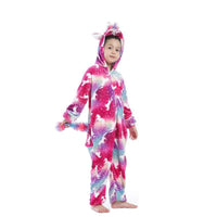 1 x Brand New Renholin Kids Boys and Girls Onesie Unicorn Pajamas Fluffy Fleece Animal Dinosaur Pajamas Dress Up Bashing Robe - RRP €27.6