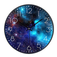 1 x RAW Customer Returns SWECOMZE Silent Wall Clock, 25cm, Children s Wall Clock, Dial with Galaxy Stars Space Starry Sky, 10 Inch Children s Wall Clock Decoration for Living Room Children s Room 039  - RRP €21.98