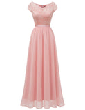 1 x RAW Customer Returns DRESSTELLS Women s Cocktail Dress Evening Dresses Elegant for Wedding Formal Dresses Bridesmaid Dress Graduation Dress Bridesmaid Dress Blush L - RRP €62.99