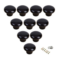 6 x Brand New Ceramic Round Cabinet Handles Drawer Pulls Round Door Knobs For Kid s Room Bedroom Door Cabinet Cupboard Wardrobe Pulls-10 PACK With Screws - RRP €144.0