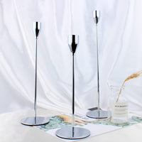 2 x Brand New Set of 2 Retro Iron Candle Holders, Slim Candle Holders, Decorative Candle Holders for Wedding, Dinner, Centerpiece, Tall Metal Legs, 11 Black  - RRP €38.4