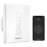 1 x RAW Customer Returns Maxcio WiFi Blind Switch, Smart Blind Control Compatible with Alexa, Google Assistant, Timer for Blinds, Awnings, Curtains - RRP €27.99