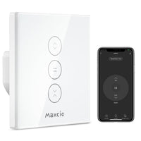 1 x RAW Customer Returns Maxcio WiFi roller shutter switch, smart roller shutter control Compatible with Alexa, Google Home and Siri, via APP control - RRP €26.99