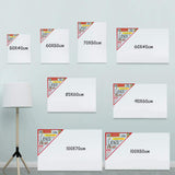 5 x Brand New SET 5 STARPLAST PRESTRETCHED CANVAS - Canvases for painting, 30x30 cm, white canvases, artistic, cotton canvas, 280 gr, for acrylic, oil, gouache, tempera painting - White - RRP €123.9