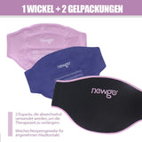 1 x RAW Customer Returns NEWGO Back Cooling Pad Cooling Belt Stomach, Back Ice Pack for Hot or Cold Compress, Reusable Heating Belt for Back, 2 Pack Purple  - RRP €26.21