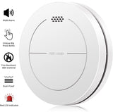 14 x RAW Customer Returns Safeliveo smoke detector set of 5 without flashing LED, with 10 year battery, mute function, 85 dB photoelectric smoke detector with adhesive pads, standalone flat fire detector for fire protection at home - RRP €1095.5