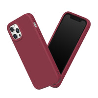 1 x RAW Customer Returns RhinoShield Case Compatible with iPhone 12 12 Pro SolidSuit - Shock-absorbing slim protective case with premium finish - 3.5 meter drop protection - Bordeaux red - RRP €29.99