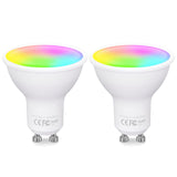 2 x RAW Customer Returns FITOP Alexa GU10 Smart Bulb, Wifi Bulb Smart Lamp 4.7W 50W, Compatible with Alexa Google Home Siri, 2700-6500K Warm Cold Lights Adjustable RGB, Voice Control, 2 Pack - RRP €33.82