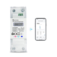 1 x RAW Customer Returns KETOTEK Smart Electricity Meter DIN Rail 1 Phase Bidirectional, Digital Energy Meter WLAN 5 65 A 90-250V, Bidirectional Meter 1 Phase, KWH Meter WLAN Remote Control by App - RRP €64.99