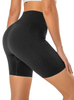 1 x Brand New Compression Shorts for Women, TRANXPHIT Biker Shorts Women Summer Seamless 5 inch Bike Ribbed Tummy Control Loose Fitting High Elastic Active Leggings for Yoga Cycling Training Sports Tennis - Black M - RRP €24.0