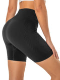 1 x Brand New Compression Shorts for Women, TRANXPHIT Biker Shorts Women Summer Seamless 5 inch Bike Ribbed Tummy Control Loose Fitting High Elastic Active Leggings for Yoga Cycling Training Sports Tennis - Black M - RRP €24.0