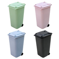 1 x RAW Customer Returns TOYMYTOY 4 Piece Mini Trash can set, desktop wastepaper basket with lid for bathrooms, kitchens, home offices, dorm rooms - RRP €17.14