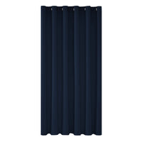 1 x RAW Customer Returns Deconovo Modern Living Room Curtains, Solid Color Opaque Thermal Insulated Curtains, with Eyelets, Divider Curtain, 200x290 cm W x H , Navy Blue, 1 Piece - RRP €36.38