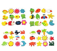 1 x RAW Customer Returns Wooden animal magnets for blackboard or refrigerator Magnet Magnetic board Fish Sun Flower Gift Whiteboard Kitchen office and classroom Fridge magnet - RRP €6.96