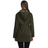 1 x RAW Customer Returns SaphiRose PONCHO Women s Rain Jacket Long Hood Outdoor Waterproof Windbreaker Green Waterproof Fabric M - RRP €57.04