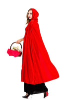 1 x RAW Customer Returns LATH.PIN Little Red Riding Hood Costume Women Halloween Cosplay Carnival Dress with Hooded Cape Plus Size Red, S  - RRP €31.72