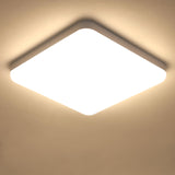 1 x RAW Customer Returns Toolight LED ceiling light 32W 3600LM, square ceiling lamp 4500K, IP54 modern bathroom lamp, ceiling lighting white for bathroom, hallway, kitchen, bedroom, balcony, ultra thin, 25 H3cm - RRP €21.01