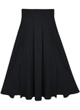 1 x RAW Customer Returns Black Skirt Long Women Summer Elegant High Waist A Line Slit Maxi Skirt Long Skirt with Pockets XL - RRP €32.99