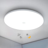 1 x RAW Customer Returns Combuh LED ceiling light with motion detector, twilight sensor, 18W 1800LM 30CM round flat ceiling lamp with motion detector inside, 6500K cold white IP56 LED lamps ceiling lamps for hallway, stairs, entrance - RRP €22.18