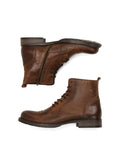 1 x RAW Customer Returns JACK JONES Men s Jfwrussel Leather Cognac 19 Biker Boots, Cognac, 44 EU - RRP €68.1