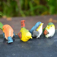 1 x RAW Customer Returns Resin bird figurines, resin birds animal figurine, garden statue birds decor, 4 pieces resin birds animal figurine decoration lawn garden yard ornaments for balcony, garden, conservatory, pond - RRP €16.09