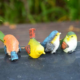 1 x RAW Customer Returns Resin bird figurines, resin birds animal figurine, garden statue birds decor, 4 pieces resin birds animal figurine decoration lawn garden yard ornaments for balcony, garden, conservatory, pond - RRP €16.09