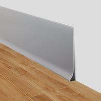 1 x RAW Customer Returns Soft skirting board self-adhesive PVC skirting boards flexible skirting board self-adhesive 10cm wide skirting boards floor boards vinyl wall skirting board grey, 10cm 6m  - RRP €38.99