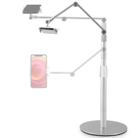 1 x RAW Customer Returns viozon Tablet Stand, 360 Degree Adjustable Height and Angle Aluminum Tablet Holder Compatible with 3.5-11 Cell Phones or Tablets such as iPhone iPad Pro Air Mini, Samsung, Nexus DE-AP-4PS - RRP €65.99