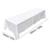 1 x Brand New OKJHFD Wrinkle Resistant Washable Tablecloth Rectangular Tablecloth Soft Decorative Polyester Tablecloth for Banquet Wedding Party Decoration 145x320cm  - RRP €20.4