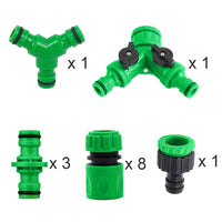 1 x RAW Customer Returns Anyasen quick connector sets quick coupling 1 2 garden hose coupling quick coupling double connection garden hose with shut-off valve, for garden hoses 2 ways and 3 ways, 14 pieces  - RRP €14.99