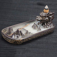 1 x RAW Customer Returns Incense Stick Holder, Ceramic Incense Stick Holder Backflow Incense Burner for Home Office Bedroom Yoga Decoration - RRP €17.4