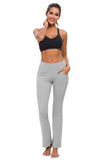 9 x Brand New TownCat Woman Jogging Pants Flare Yoga Pants Fitness Pants Yoga Pants with Pockets Gray, XXL  - RRP €233.91