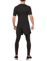 1 x RAW Customer Returns Wayleb Men s Fitness Clothing Men Workout Clothing Outfit Sportswear 3 Piece Compression Set Tracksuit Breathable Compression Shirts for Men - RRP €30.99