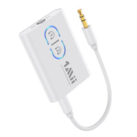 1 x RAW Customer Returns 1Mii ML300 Bluetooth 5.3 Adapter Transmitter for TV Audio to 2 Headphones, 2-in-1 Bluetooth Transmitter Receiver Jack 3.5 for Stereo System Airplane aptX Adaptive - RRP €19.7