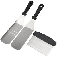 1 x RAW Customer Returns WELL GRILL 30x40CM stainless steel grill plate with grill spatula scraper set, universal BBQ plancha grill pan suitable for Weber, gas grill and charcoal grill - RRP €63.79