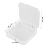 1 x RAW Customer Returns ZEONHEI 40 pieces 7 x 7 x 1.7 cm small storage boxes with lid, mini plastic storage container, transparent plastic sorting box for small parts, beads, jewelry accessories, screws - RRP €21.99