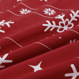 10 x Brand New YEPINS Christmas bed linen 155x220 red snowflakes microfiber Christmas motif duvet cover set 2 pieces - 1 duvet cover 155x220 cm with zipper 1 x 80x80cm pillowcase - RRP €299.9