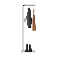 2 x RAW Customer Returns LOFTPLUS Clothes Rail Stable Metal Coat Rack - 150cm Modern Clothes Rack for Clothes, Bags, Shoes, Coat Rack for Entryway, Living Room, Bedroom, Office Gold  - RRP €120.98