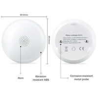 1 x RAW Customer Returns HEIMAN Wi-Fi water alarm, WLAN water detector with battery, smart water sensor, 75 dB WiFi-2.4Ghz for kitchens, basements and bathrooms 1 3 pieces  - RRP €49.99