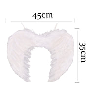 1 x RAW Customer Returns IBTOM CASTLE Angel Costume Children, Girls Angel and Devil Angel Wings Costume Tutu Dress with Angle Halo Headband Angel Wings Set for Carnival Halloween Christmas Carnival White 7-8 Years - RRP €38.05