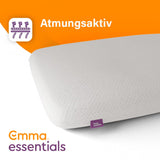 2 x Brand New Emma Essentials Foam Pillow 35x70 cm - Breathable, moisture regulating, Washable up to 40 C - RRP €88.36