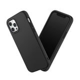 1 x RAW Customer Returns RHINOSHIELD Case Compatible with iPhone 12 12 Pro SolidSuit Slim Case with Shock Absorption Technology and Premium Matte Finish, Interchangeable Camera Lens Trim - Classic Black - RRP €29.99