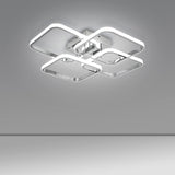 1 x RAW Customer Returns EIDEARAY LED Ceiling Light Dimmable, Chrome Plated with Remote Control Ceiling Lamp 48W Geometric Multifunctional Ceiling Lighting for Lamp Living Room, Bedroom, Kitchen Lamp, Dining Room... - RRP €60.48