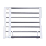 1 x RAW Customer Returns BAOYOUNI Closet Shelf Expandable Shelf No Drilling Adjustable Storage Shelf Divider Support for Cabinet Organizer 45-70CM, Ivory - RRP €41.99