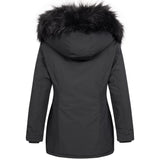 1 x RAW Customer Returns Elara Women s Winter Parka Jacket Faux Fur Coat Chunkyrayan 20401 Schwarz 32 XXS  - RRP €47.11