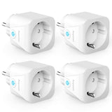 2 x RAW Customer Returns WLAN Smart Socket, Intelligent Plug Smart Home Sockets Wifi Plug Alexa Plug, Aoycocr Smart Plug Works with Alexa Echo and Echo Dot, Google Home and, No Hub Required 4PACK  - RRP €44.54