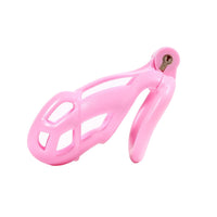 1 x RAW Customer Returns SeLgurFos CB-V2.0 Chastity Belt Set Pink Penis Cage with 4 Sizes Curved Cock Rings Abstinence SM Bondage Chastity Cage Sex Toy for Men - RRP €38.3