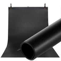 1 x RAW Customer Returns Selens PVC Background 60x130cm Waterproof Photography Backgrounds Matte and Smooth Double-Sided Background for Photo Studio Black - RRP €22.18