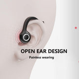 1 x RAW Customer Returns ESSONIO Handsfree Bluetooth Ear Headset Handsfree for Car Bone Conduction Headphones with Microphone Ergonomic Waterproof Business Office Trips Videos and Game Apps - RRP €149.0